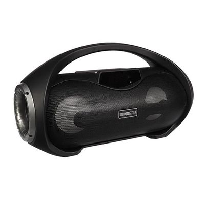 Mini Haut-Parleur Bluetooth Design Métal Brossé avec Lumière LED Réfléchissante