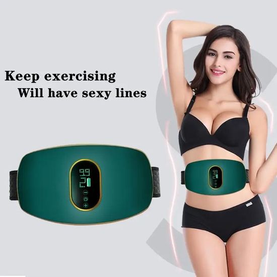 Ceinture De Massage Sportif – Masseur Abdominal à Vibrations Haute Fréquence, 6 Niveaux, Rechargeable, écran Tactile LCD, Pour Perte De Poids, Récupération, Post-partum
