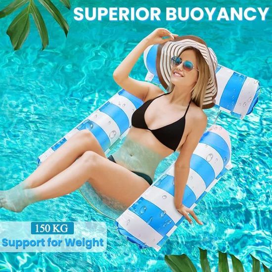 Fauteuil De Piscine Gonflable Adulte Glossy Fauteuil Gonflable Piscine Flottant Hamac-VERT