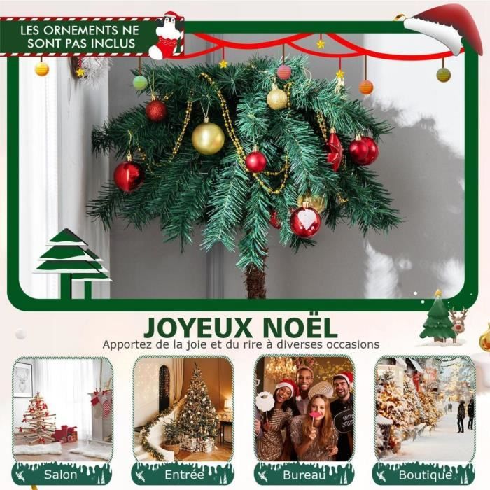 Sapin De Noël Artificiel Lumineux 360cm - 1030 LEDs Blanc Chaud, 2536 Branches, Pour Intérieur/extérieur