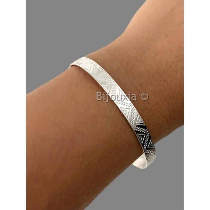 Bracelet Manchette En Argent Massif 925/1000 – Neuf Avec étiquettes, Style Contemporain