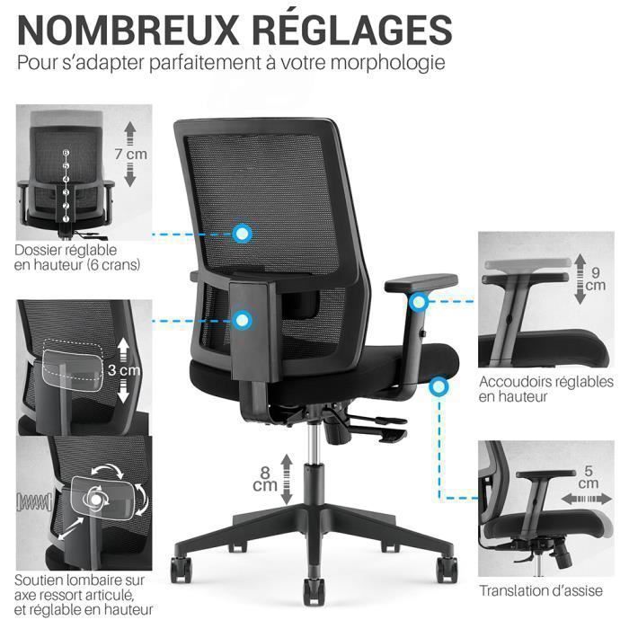 Links Computech Bürostuhl – Ergonomischer Drehstuhl Mit Verstellbarem Kontaktdossier & Armlehnen