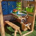 KidKraft - Maisonnette d'extérieur pour enfant Hobby Workshop en bois - atelier de bricolage avec accessoires inclus-3