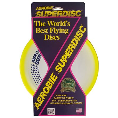 Aerobie Superdisc - Disque Volant 10 Pouces - Bord Amorti Pour Extérieur - Neuf