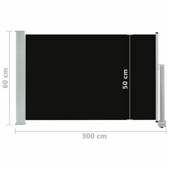 Auvent Latéral De Balcon VidaXL 65x250 Cm – Pare-Soleil Et Pare-Vent, Tissu Polyester Résistant UV | Pour Intimité Et Confort