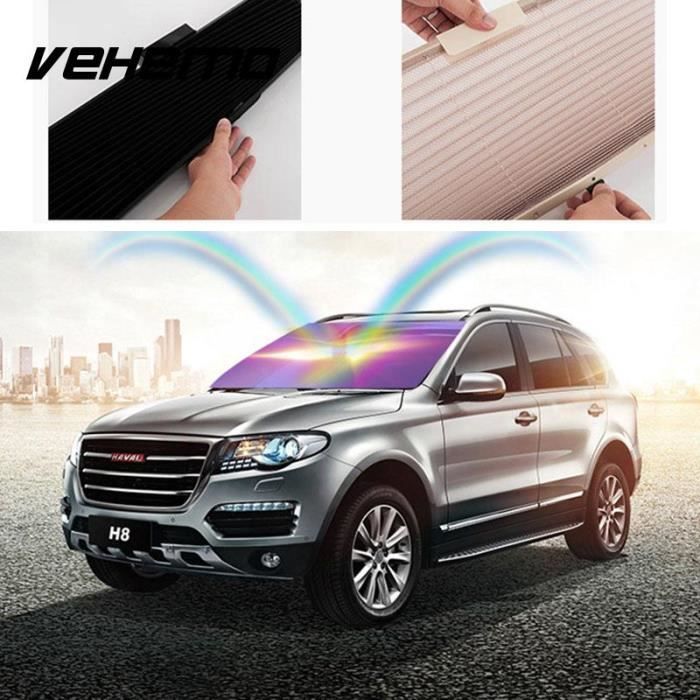 Bande Solaire Pare-Brise Voiture 140x20 Cm - PVC Autocollant - Protection Soleil, Réduction Éblouissement - Universelle - 7