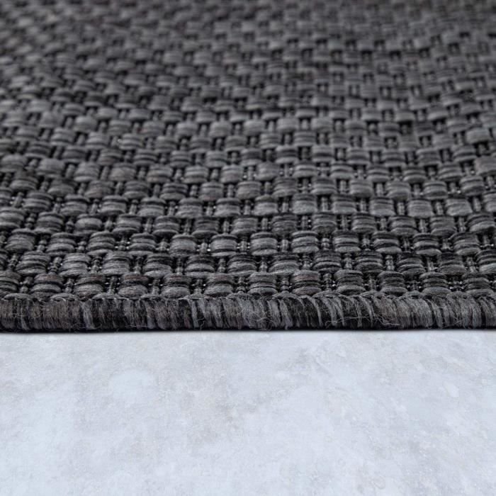 Tapis Intérieur/Extérieur Paco Home 160cm Rond - Polypropylène, Design Moucheté | Naturel