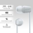 Écouteurs Bluetooth sans fil SONY WI-C100 - Autonomie jusqu'à 25 h -  Blanc-4