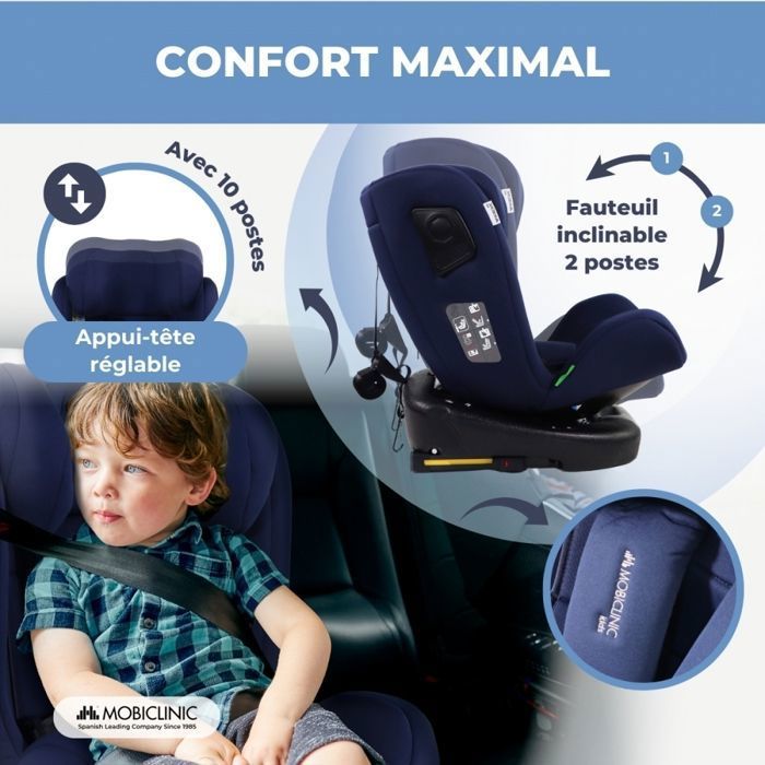 Mobiclinic® kids, Autostoel, 360°, I-size standaard, Isofix