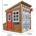 KidKraft - Maisonnette d'extérieur pour enfant Hobby Workshop en bois - atelier de bricolage avec accessoires inclus-5