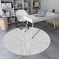 Tapis Rond 80cm Tapis Impression De Grain De Bois Pour Chambre Salon Gris