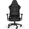 CORSAIR - Chaise bureau - Fauteuil Gaming - TC100 RELAXED - Similicuir - Ergonomique - Accoudoirs réglables - Noir --0