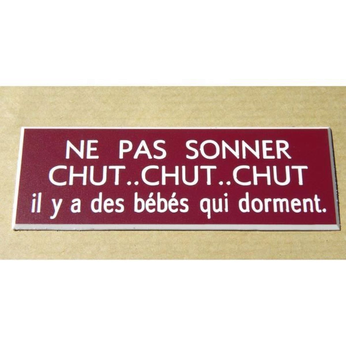 Home Garden Il Y A Des Bebes Qui Dorment Panneau Ne Pas Sonner Chut Chut Chut Plaque Home Decor