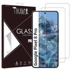 Tikawi x2 Verres trempés 9H Google Pixel 8 Pro (6.7') Protecteur Ecran Haute résistance - [Anti-traces] - Film en Verre trempé x2