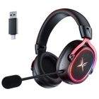 DJOIN Casque Bluetooth Jeux Tri-Mode RGB | Autonomie 20H | Hi-Res + 7.1 sans Fil | Compatible PS/Xbox/PC/Switch/Smartphone