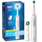 Brosse à dents électrique - Oral-B - Pro 3 3000 - Blanc - 2 modes de brossage - Minuteur intégré