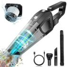 XPREEN Aspirateur à Main, 9000PA Aspirateur Voiture Puissant Silencieux avec 2500mAh, 30min, Idéal pour Domicile, Voiture