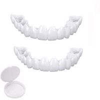 Placage Instantanées Dents De Sourire SupérieuresAmovible Naturel Fausse Dents Provisoire Facette Dentaire Pour Homme Et Femm 516