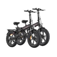 velo electrique Pliable adulte ENGWE EP-2 Pro Autonomie 120km VTC fat bike 20 pouces pneu avec amortisseur avant Noir+Noir