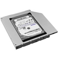 NELBO HDD Caddy SATA HDD / SSD rack pour le montage d'un deuxième HDD / SSD 9,5 mm dans un ordinateur portable, produit neuf