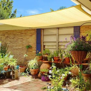 VOILE D'OMBRAGE 2x3m Sable Voile d‘ombrage Rectangulaire, HDPE Une Protection des Rayons UV à 95%, pour en Plein air, Jardin & Terrasse.[G627]