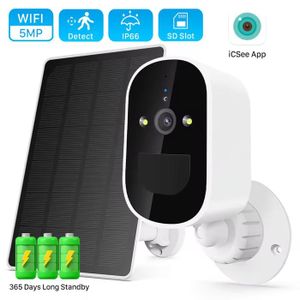 Xega Panneau Solaire 20W Pour Caméra Surveillance Extérieure - Type-C Câble 3m Noir