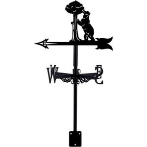 GIROUETTE - CADRAN Girouette en métal Cour extérieure girouette en Fer forgé girouette rétro scène de Ferme d'ours girouette de Jardin, A404