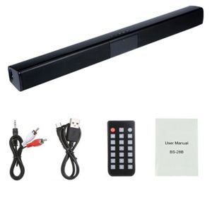 câble RCA inclus télécommande fixation murale optique barre de son PC sans fil Bluetooth 5.0 options sans fil et filaire USB VILINICE Barre de son Bluetooth 50 W pour TV 