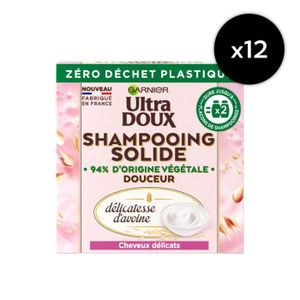 SHAMPOING [LOT DE 12] Shampooing solide Hydratant délicatesse Ultra Doux 60g