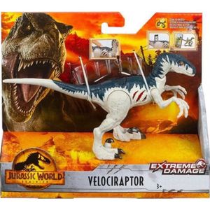 FIGURINE - PERSONNAGE Dinosaure Velociraptor Jurassic World Dino Extreme