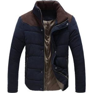 DOUDOUNE Doudoune Parka Homme Veste Blouson Homme Jack Hiver Bleu épaisse