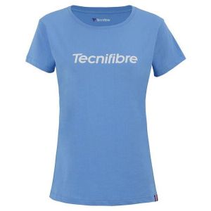 MAILLOT DE TENNIS T-shirt en coton femme Tecnifibre Team - azur - XS