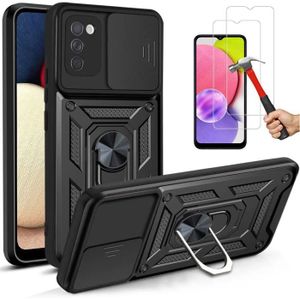 COQUE - BUMPER Pack de 2 Verres Trempés et Coque Pour Samsung A02