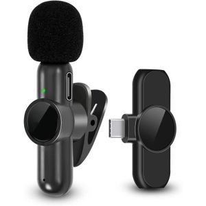 Kit de microphone sans fil miniature pour périphériques USB-C, 2,4