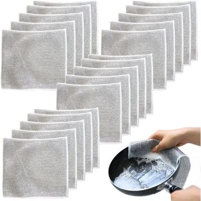 Chiffons Vaisselle ZOCONE Lot De 15 - Microfibre Anti-Rayures, Pour Nettoyage Humide/Sec
