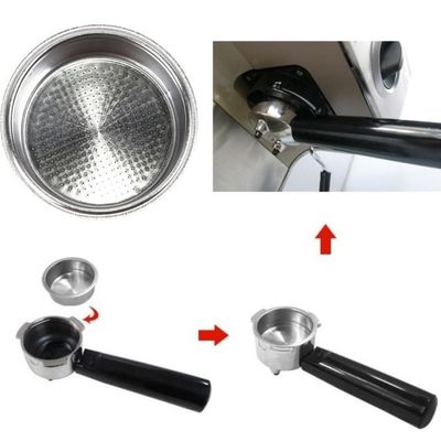 NEOUZA Panier Filtre 51mm Inox 304 - Pour Portafiltre Bottomless - Compatible Delonghi, Breville (1 Tasse)