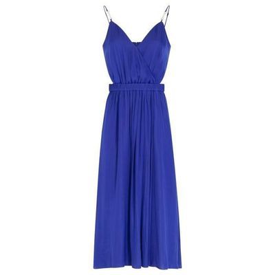 Robe mi longue Morgan bleu Bleu electrique Cdiscount Pret a Porter