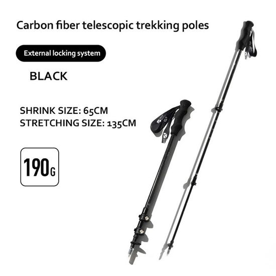 Bâtons Randonnée Carbone Gipfelsport Télescopiques Lot Complet