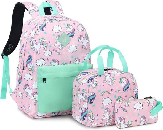 Cartable Fille Primaire Sac À Dos College Enfants Ados, Sac À Dos