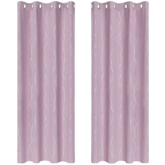 SDOTPMT 107x215cm, 2 Panneaux Spa Rideau à Oeillets Bambou Feuille Orchidée Fleur Basalte Pierres Rideaux De Fenêtre Eau Zen Spa Méditation Thème Pour Chambre Isolation Thermique Rideau Occultant