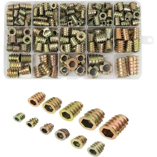 Kit De 400 Inserts Filetés SODIAL – écrous Moletés Assortis, Pour Bricolage Et Réparation