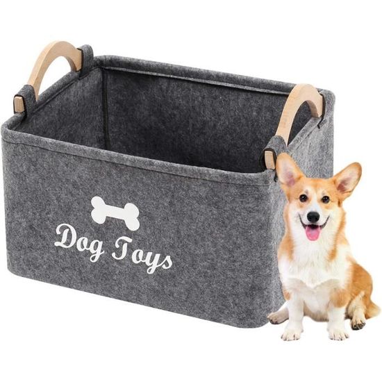 Morezi Boîte De Rangement Pour Jouets Pour Chiens Avec Poignée