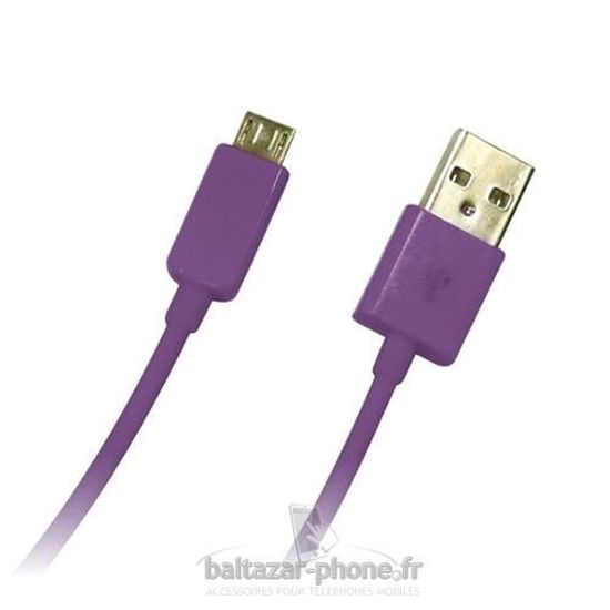 Cable USB violet chargeur pour Huawei Ascend Y530 - Cdiscount