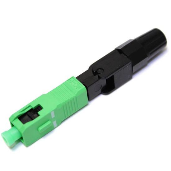 100x Connecteurs Fibre Optique SC/APC - Rapides, Sans Colle - Pour FTTH, Réseaux Fibre - Faible Perte