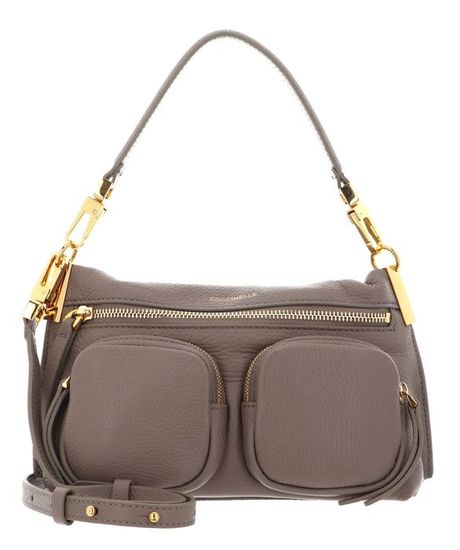 Sac à Main Coccinelle Hyle En Cuir Grainé - Couleur Warm Taupe - Neuf Avec étiquettes