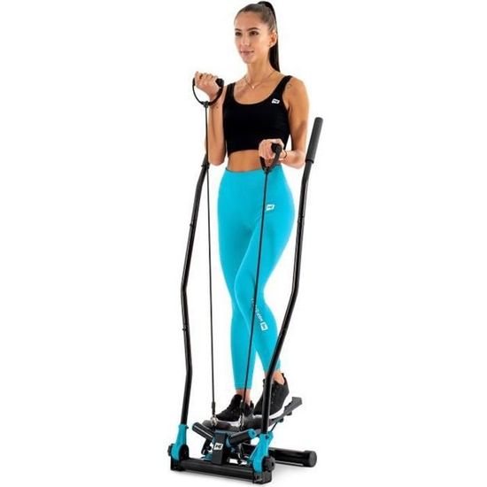 Stepper Hop-Sport Stepper HS-045S Slim avec poignées Nordic Walking, Extenseurs, Résistance