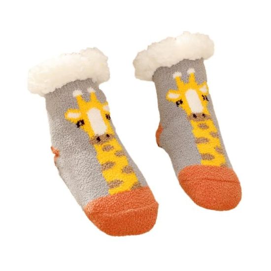 XM-Amigo - Chaussettes Bébé 22 Paires/set Imprimé Animal Avec Poignée Antidérapante Pour Enfants Et Filles, Lot De 12 Pièces., 0- 12 Mois