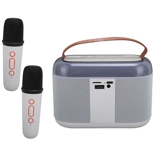 Unyfu Mini Machine de Karaoké pour Enfants, Haut-parleur BT Portable