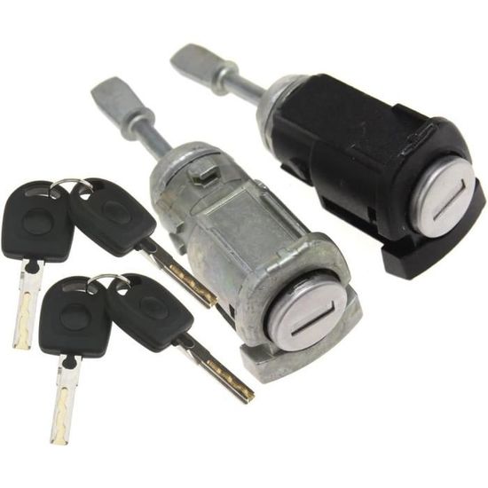 Cylindre De Serrure De Porte Pour Fiat Fiorino, Qubo, Doblo – 2 Clés Incluses, Remplacement Direct