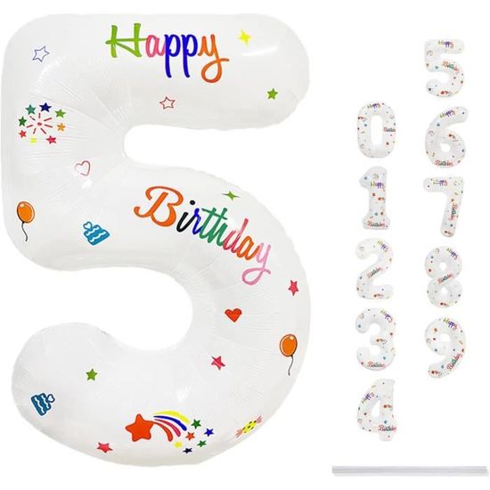 Bougie Chiffre Bleu Violet à Pois - Décoration De Gâteau Monstre Amusant Pour Anniversaire Enfant (garçon/fille) Ou Baby Shower - 6